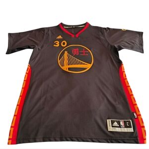 Adidas Golden State Warriors Stephen Curry #30 Chinese New Year Swingman Jersey